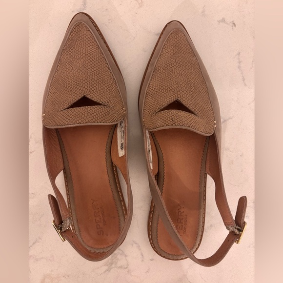 Sperry Shoes - Sperry Women's Tan Saybrook Slingback Flats